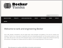Tablet Screenshot of becker-tanks.de